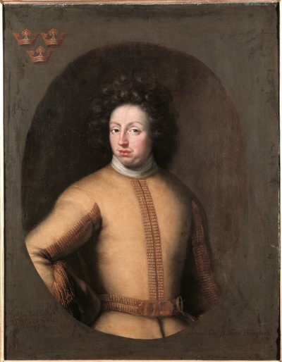 Carlos XI, 1655-1697, rei da Suécia, conde palatino de Zweibrücken de David Klöcker Ehrenstrahl