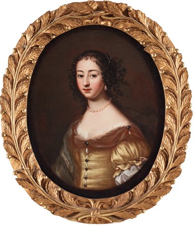Senhora de vestido amarelo de David Klöcker Ehrenstrahl