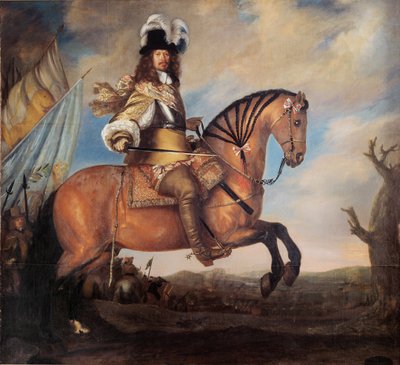 Retrato do marechal-de-campo Carl Gustaf Wrangel 1613-1676, 1652 de David Klöcker Ehrenstrahl
