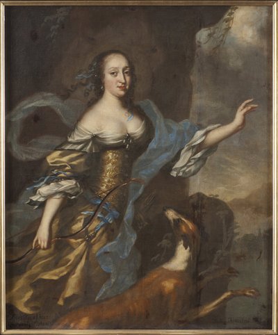 Princesse Anne Dorothee de Holstein Gottorp - Retrato da Princesa Anna Dorothea de Holstein-Gottorp (1640-1713), de Ehrenstrahl, David Kloecker (1629-1698). Óleo sobre tela. Tamanho: 146x122 cm. Museu Nacional de Estocolmo de David Klöcker Ehrenstrahl
