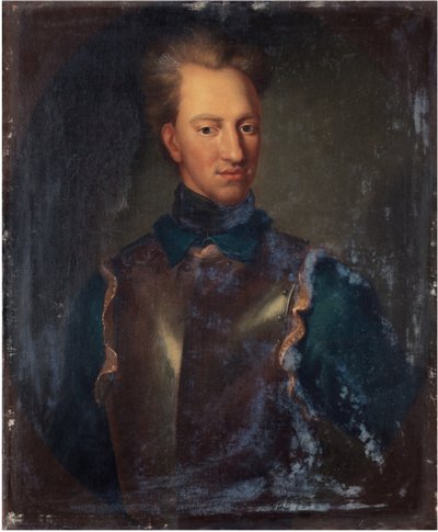 Retrato do rei Carlos XII da Suécia 1682-1718 de David Krafft von