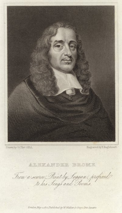 Alexander Brome - poeta inglês (1620 1666) de David Loggan