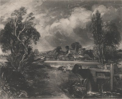 Uma fechadura no Stour, 1830. de David Lucas