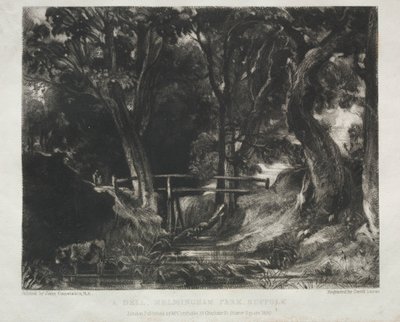 Vários assuntos da paisagem, característica do cenário inglês das imagens ..., 1830. de David Lucas