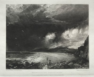 Vários assuntos de paisagem, característicos do cenário inglês de quadros pintados por John Constable, R.A.: Weymouth Bay, Dorsetshire de David Lucas