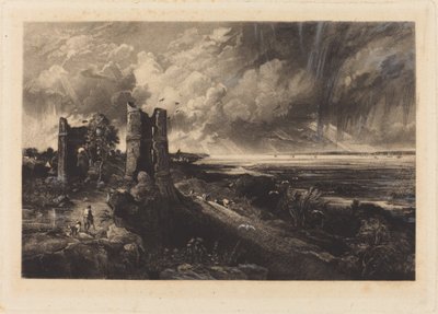 Castelo Hadleigh de David Lucas after John Constable