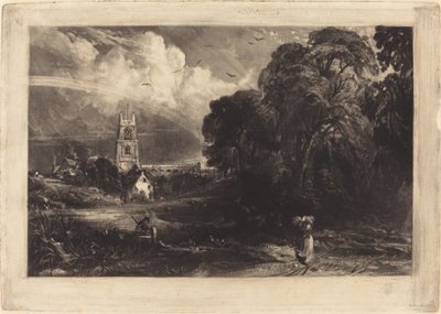Stoke-by-Nayland de David Lucas after John Constable
