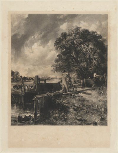 A fechadura de David Lucas after John Constable