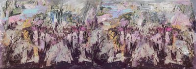 "Está prestes a quebrar", 2017, Mídia Mista em Painel de Madeira de David McConochie