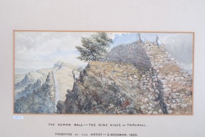 A Muralha Romana - Os Nove Pedaços de Thirlwall, 1880-89 (wc no papel) de David Mossman