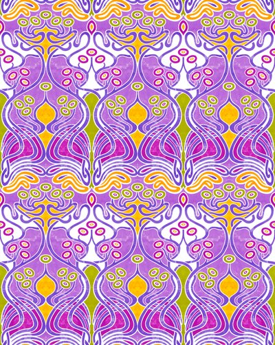 Beauclair Mauve, 2018 (técnica mista digital) de David Newton