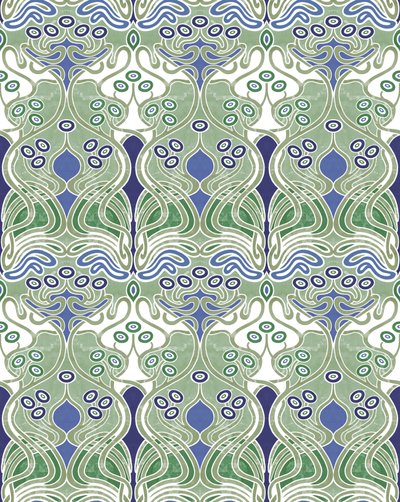 Beauclair Pale Green,2018 (técnica mista digital) de David Newton