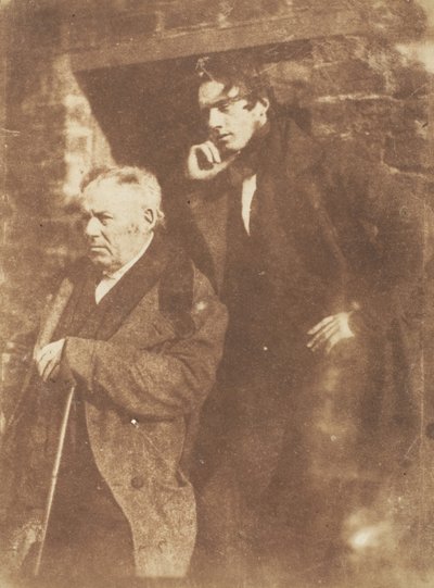 Rev. Miller e seu filho Rev. Samuel Miller, 1843-47. Criadores: David Octavius Hill, Robert Adamson, Hill & Adamson. de Hill and Adamson