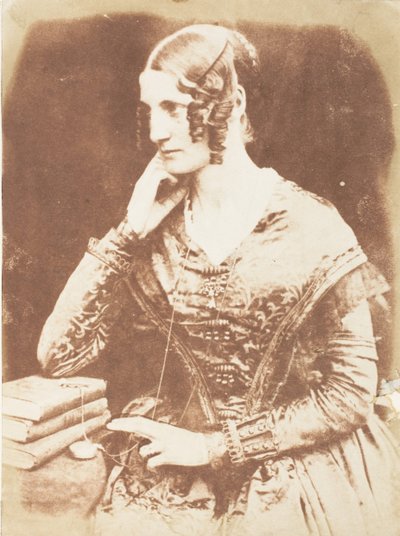 Mulher não identificada, 1843-47. Criadores: David Octavius Hill, Robert Adamson, Hill & Adamson. de Hill and Adamson