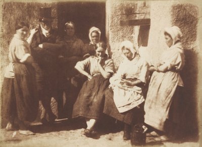 Porta da casa de campo de um piloto de Newhaven, 1845 (foto) de David Octavius Hill