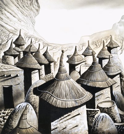 Casas primitivas: Os telhados dos Banani de David Pratt