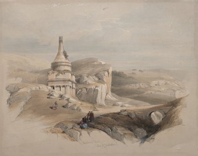 A Coluna de Absalão, Vale de Jeosafá de David Roberts