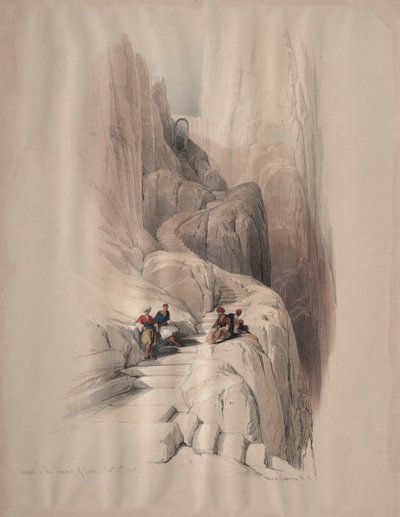 Subida à Cimeira do Sinai, 1839. de David Roberts