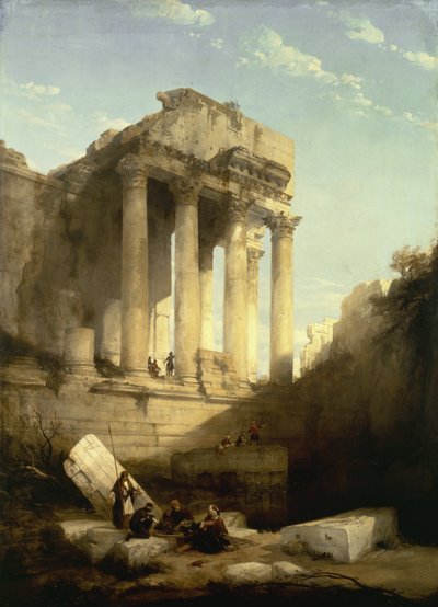Baalbec - Ruínas do Templo de Baco de David Roberts