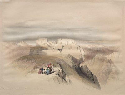 Capelas cristãs e maometanos no cume do Sinai de David Roberts