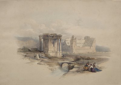 Templo Circular de Baalbek de David Roberts