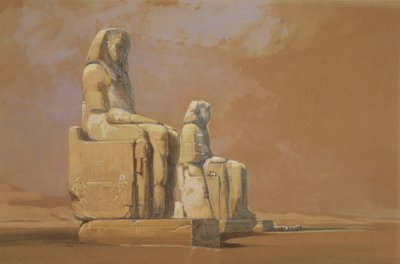 Colossos, Tebas, 1838 de David Roberts