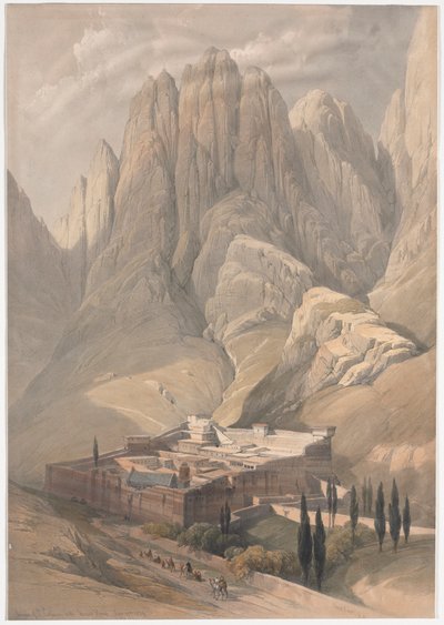 Convento de Santa Catarina com o Monte Horeb de David Roberts