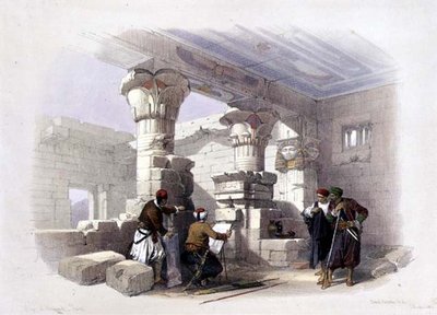 Deir Al-Madinah, Tebas, de "Egypt and Nubia", Vol.1 (litho) de David Roberts