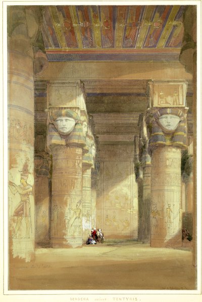 Dendera, antigo Tentyris de David Roberts