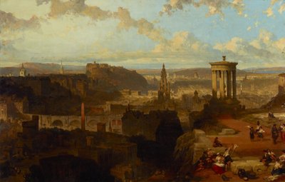 Edimburgo a partir de Calton Hill de David Roberts