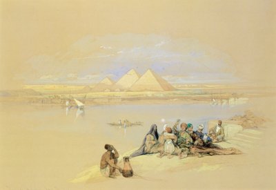 Egito, Gizé, Pirâmides, de David Roberts de David Roberts