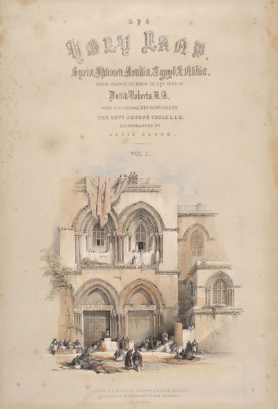 Entrada do Santo Sepulcro, Jerusalém de David Roberts