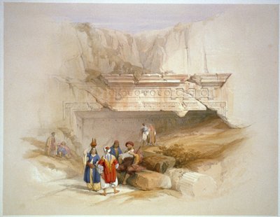 Entrada para os Túmulos dos Reis, Jerusalém de David Roberts