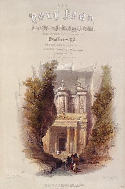 Frontispício para &39;A Terra Santa&39;, gravado por Louis Haghe (1806-85) de David Roberts