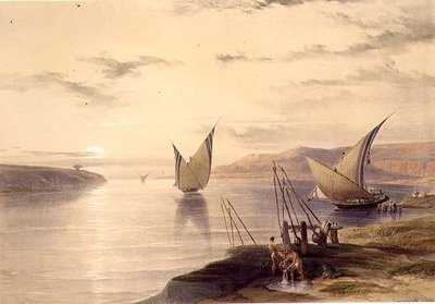 Hager Setsilis, de "Egypt and Nubia", Vol.1 (litho) de David Roberts