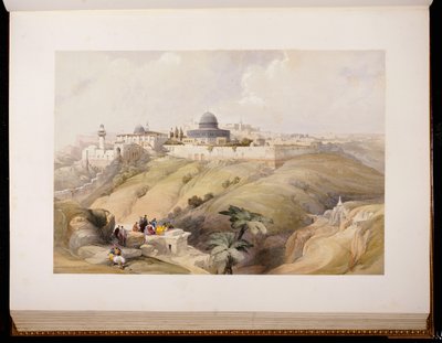 Jerusalém, 9 de abril de 1839, gravada por Louis Haghe, 1843 de David Roberts