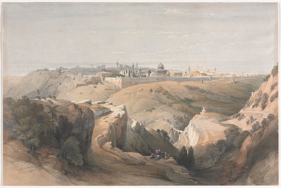 Jerusalém do Monte das Oliveiras de David Roberts