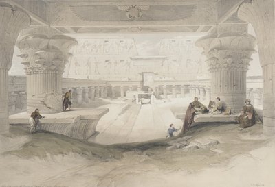 Pórtico do Templo de Edfu de David Roberts