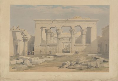 Pórtico do Templo de Kalabsha, Núbia de David Roberts