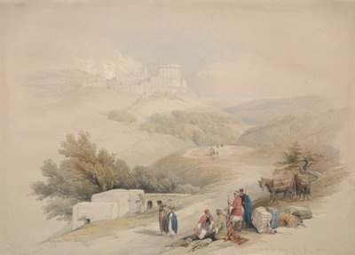Ruínas da Igreja de São João Sabaste de David Roberts