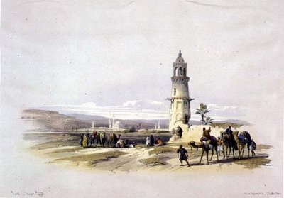 Sioul, Alto Egito, de "Egito e Núbia", Vol.1 (litho) de David Roberts