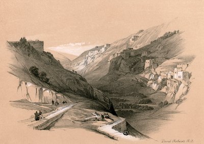 A piscina inferior de Siloão, 1855. de David Roberts