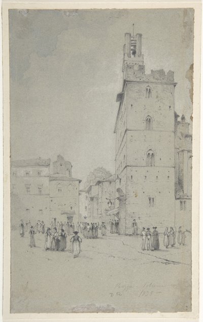 O Palazzo dei Priori, Volterra de David Roberts