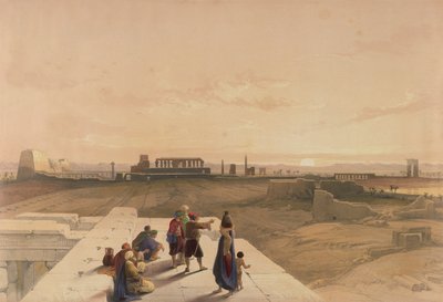 As Ruínas de Karnak do Oeste, do Egito e da Núbia, Vol.1 de David Roberts