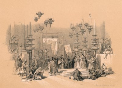 A Pedra da Unção, 1855 de David Roberts