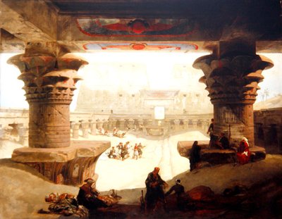 O Templo de Edfou, Alto Egito de David Roberts
