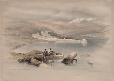 Cidade de Tiberíades olhando para o Líbano de David Roberts