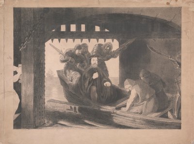 Duque de Gloucester levado para a Porta de Água de Calais, 1380 de David Scott