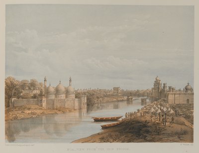 Vista da Ponte de Ferro, Lucknow de David Scott Lieutenant Colonel (after) Dodgson