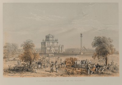 O Palácio Dil Khoosha e o Martiniere de David Scott Lieutenant Colonel (after) Dodgson